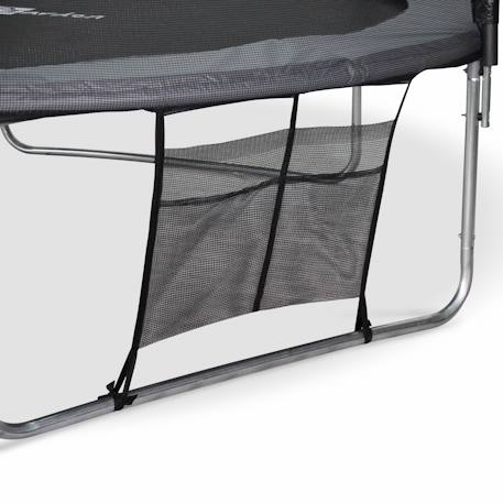 Pack trampoline ø460cm neptune xxl et filet, échelle, bâche, filet chaussures, kit d'ancrage Gris 4 - vertbaudet enfant 
