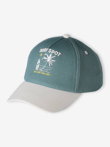 Casquette garçon ajustable vert 1 - vertbaudet enfant 