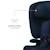 Siège Auto Kinderkraft FIX2GO i-Size avec ISOFIX, SAFERIDE SENSOR, Inclinaison 5 Positions et AIR FLOW Bleu marine+Gris+Noir+Vert 3 - vertbaudet enfant 