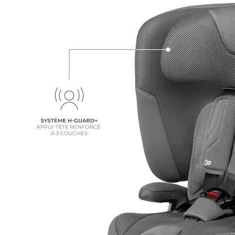Siège Auto Kinderkraft FIX2GO i-Size avec ISOFIX, SAFERIDE SENSOR, Inclinaison 5 Positions et AIR FLOW Bleu marine+Gris+Noir+Vert 9 - vertbaudet enfant 