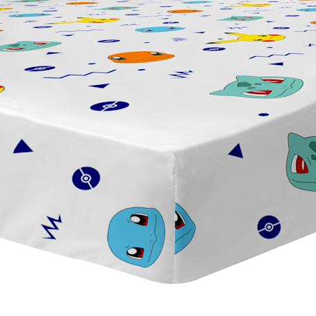 Parure de lit imprimée + drap housse 100% coton, pokemon ziggy Blanc 3 - vertbaudet enfant 