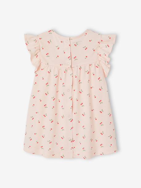 Robe bébé en jersey BASICS bleu royal rayé+rose+vanille 6 - vertbaudet enfant 