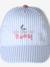 Casquette bébé fille coton rayée rayé bleu 2 - vertbaudet enfant 