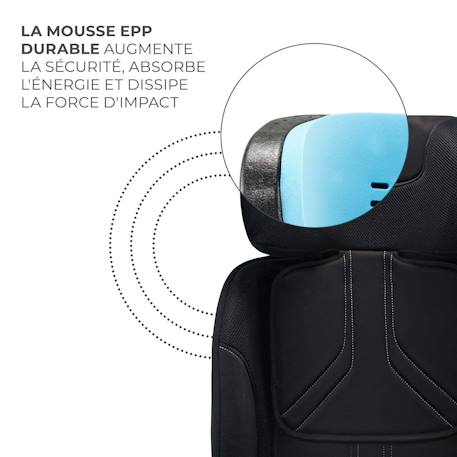 Siege auto xrider 2 i size pratique et confortable Gris+Noir+Vert 10 - vertbaudet enfant 