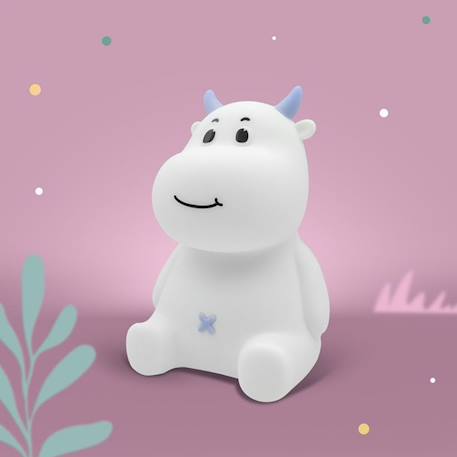 Veilleuse rechargeable vache rose Blanc, bleu, noir+Blanc, rose, noir 4 - vertbaudet enfant 