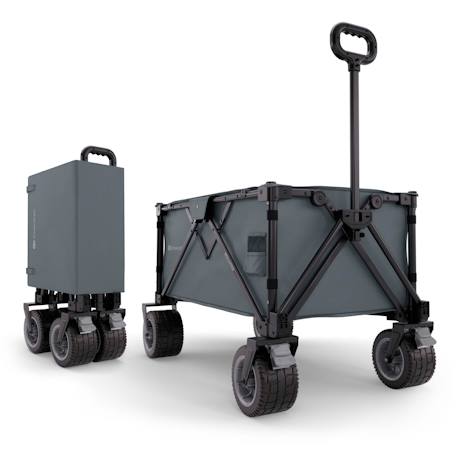 Brouette pliable 130 l tige telescopique roues 360 Noir+Noir / gris / anthracite 7 - vertbaudet enfant 