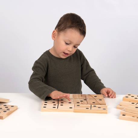 Dominos en bois géant Multi-coloured 1 - vertbaudet enfant 