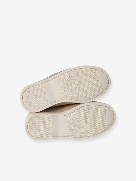 Chaussures bateau enfant garçon cuir beige 4 - vertbaudet enfant 