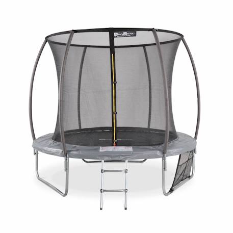Trampoline rond ø 250cm gris avec accessoires - pluton inner xxl - 2,50 m 250 cm Gris 2 - vertbaudet enfant 