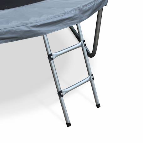 Trampoline rond ø 250cm gris avec accessoires - pluton inner xxl - 2,50 m 250 cm Gris 5 - vertbaudet enfant 