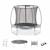 Trampoline rond ø 250cm gris avec accessoires - pluton inner xxl - 2,50 m 250 cm Gris 1 - vertbaudet enfant 