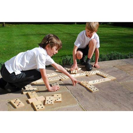 Dominos en bois géant Multi-coloured 5 - vertbaudet enfant 