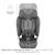 Siège Auto Kinderkraft FIX2GO i-Size avec ISOFIX, SAFERIDE SENSOR, Inclinaison 5 Positions et AIR FLOW Bleu marine+Gris+Noir+Vert 10 - vertbaudet enfant 