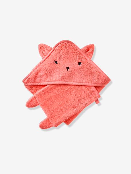 Bébé-Cape, peignoir de bain-Cape de bain + gant de toilette BIO*