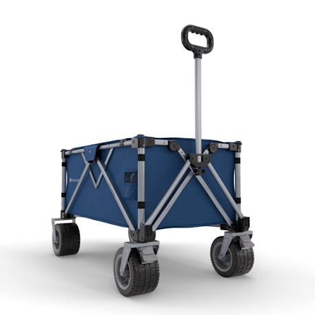 Chariot de transport pliable, capacité 130 litres, capacité charge 100 kg, poids 10kg Bleu+Noir / gris / anthracite 2 - vertbaudet enfant 