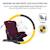 Siège Auto Kinderkraft ONETO3 I-SIZE avec ISOFIX, TOP TETHER, H-GUARD, SPS, EASY GROW et Inclinaison 5 Positions Bordeaux+Gris+Noir+Vert 5 - vertbaudet enfant 