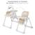 Chaise Haute 2 en 1,  ergonomique, inclinable, pliable avec hauteur réglable Beige+Gris+Vert 3 - vertbaudet enfant 