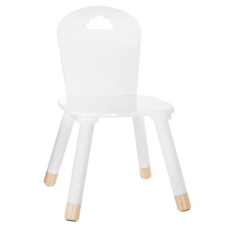 Chaise enfant - douceur Blanc+Blanc - étoile 2 - vertbaudet enfant 
