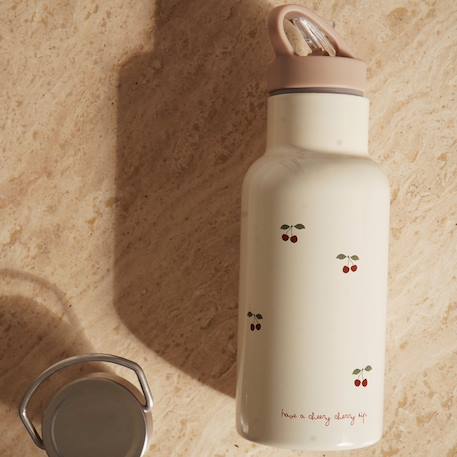 Gourde isotherme citron (350 ml) Ecru, jaune, vert+Rose, rouge, vert 9 - vertbaudet enfant 