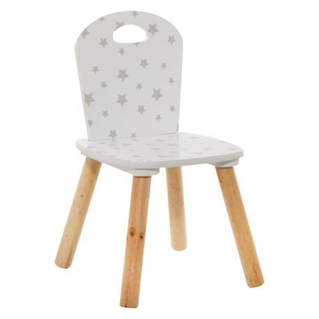 Chaise enfant - douceur Blanc+Blanc - étoile 7 - vertbaudet enfant 