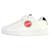 Baskets basses  à scratch Blanc+Blanc - Rouge+Marine 7 - vertbaudet enfant 