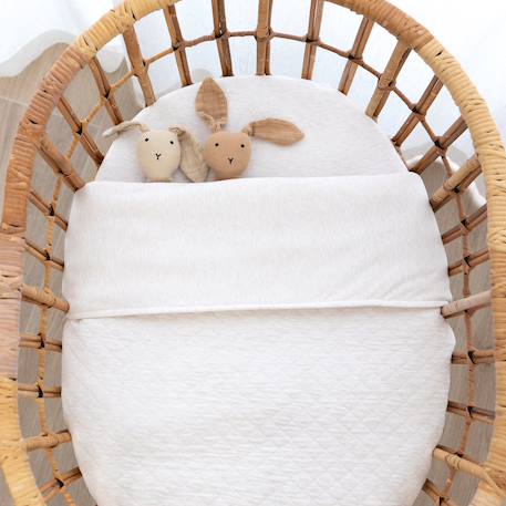 Couverture hiver  - tog 3 pady quilted - jersey Beige+Blush+Cream+Lunar+Mix grey+Mix tender+Stone+Vintage 34 - vertbaudet enfant 