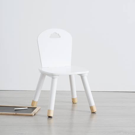 Chaise enfant - douceur Blanc+Blanc - étoile 1 - vertbaudet enfant 