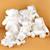 Doudou plat pétales ours 25 cm Blanc+Rose 6 - vertbaudet enfant 
