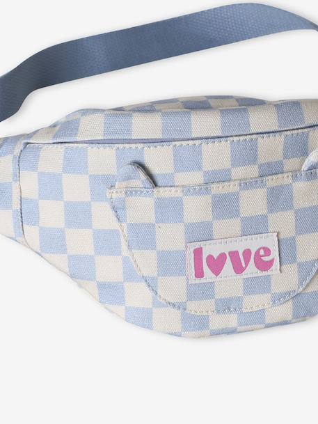 Sac banane animation poche chat fille bleu pâle+double stone+multicolore+rose+Rose blush 2 - vertbaudet enfant 