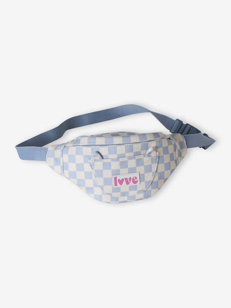 Sac banane animation poche chat fille bleu pâle+double stone+multicolore+rose+Rose blush 1 - vertbaudet enfant 