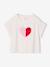 T-shirt fille motifs sequins écru+lilas+vert d'eau 4 - vertbaudet enfant 