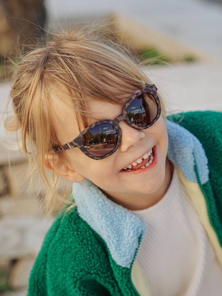 Lunettes 9-24 mois SQUARE Lucky marron imprimé+vert sauge 2 - vertbaudet enfant 