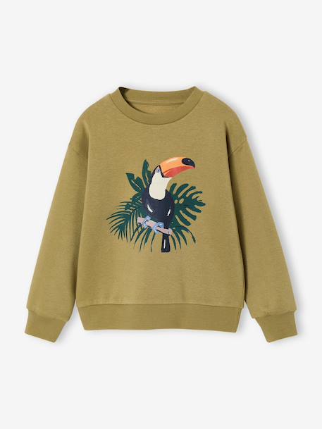 Sweat col rond surf bleu nuit+olive 6 - vertbaudet enfant 