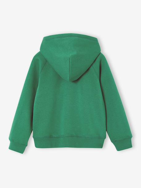 Sweat zippé garçon Basics marine+vert 5 - vertbaudet enfant 