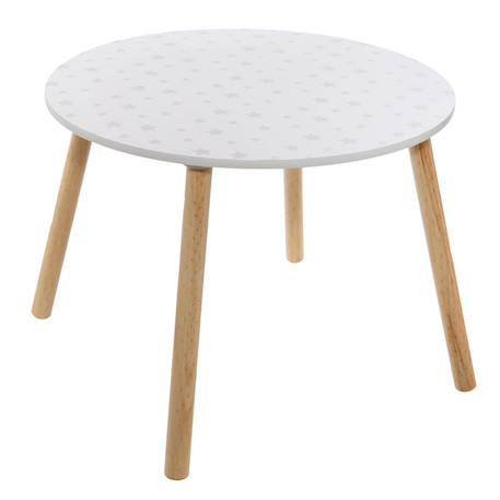 Table enfant - douceur Blanc+Blanc étoiles 7 - vertbaudet enfant 