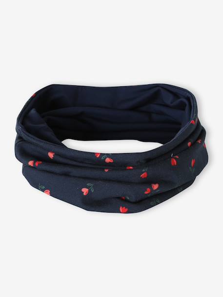 Snood fille imprimé marine 1 - vertbaudet enfant 