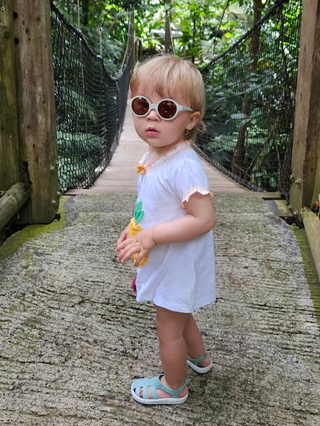 Lunettes de soleil Joy pour enfant de 9 à 24 mois Chalk pink+Pearl blue+Rose néon+ROUGE CLAIR UNI+Tortoise+vert+Vert néon 35 - vertbaudet enfant 
