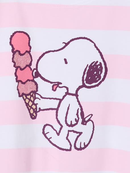 Ensemble fille rayé Snoopy rayé rose 6 - vertbaudet enfant 