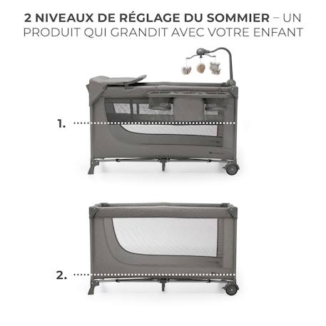 Lit Parapluie 2 en 1, Lit bébé voyage de la naissance jusqu’à 15 kg Gris 5 - vertbaudet enfant 