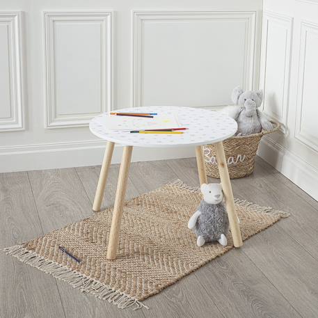 Table enfant - douceur Blanc+Blanc étoiles 6 - vertbaudet enfant 