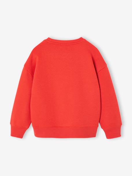 Sweat couleur motif poitrine Basics garçon grenadine+pistache+vert 2 - vertbaudet enfant 