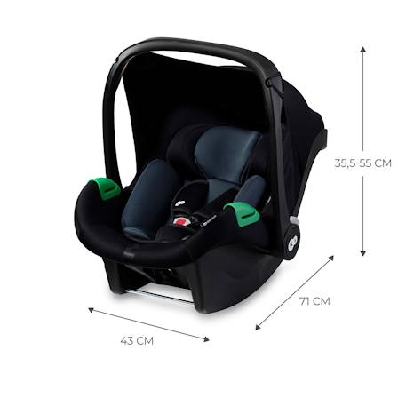 Siege auto i size avec base pratique et confortable Gris+Noir 12 - vertbaudet enfant 