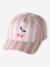 Casquette fille coton rayé rose 2 - vertbaudet enfant 