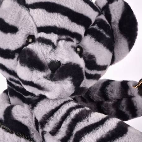 Sac bandoulière peluche Gris+Marron+Noir 5 - vertbaudet enfant 