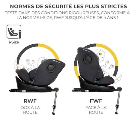 Siege auto i 360 i size pratique et confortable Gris 5 - vertbaudet enfant 