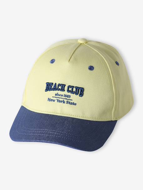 Casquette enfant coton jaune pâle 1 - vertbaudet enfant 