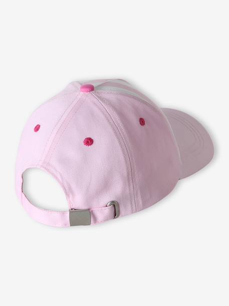 Casquette fille coton 'Hola Chicas' rose 3 - vertbaudet enfant 