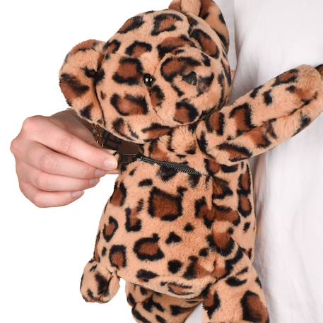 Sac bandoulière peluche Gris+Marron+Noir 10 - vertbaudet enfant 