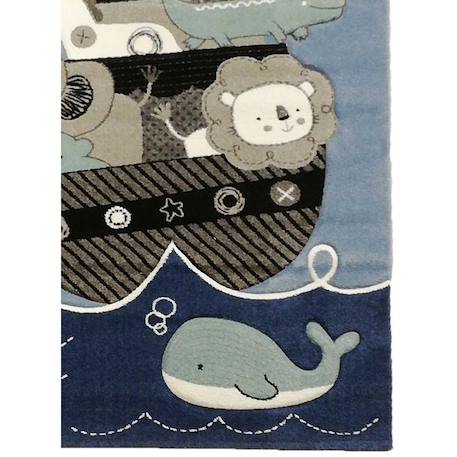Tapis enfant tissé motif animaux etelda Bleu 4 - vertbaudet enfant 