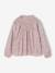 Blouse fille manches smockées écru+rose pâle 3 - vertbaudet enfant 